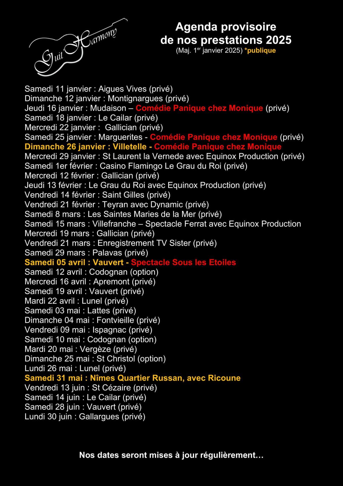 Agenda 2025 maj 1er janvier 2025 1