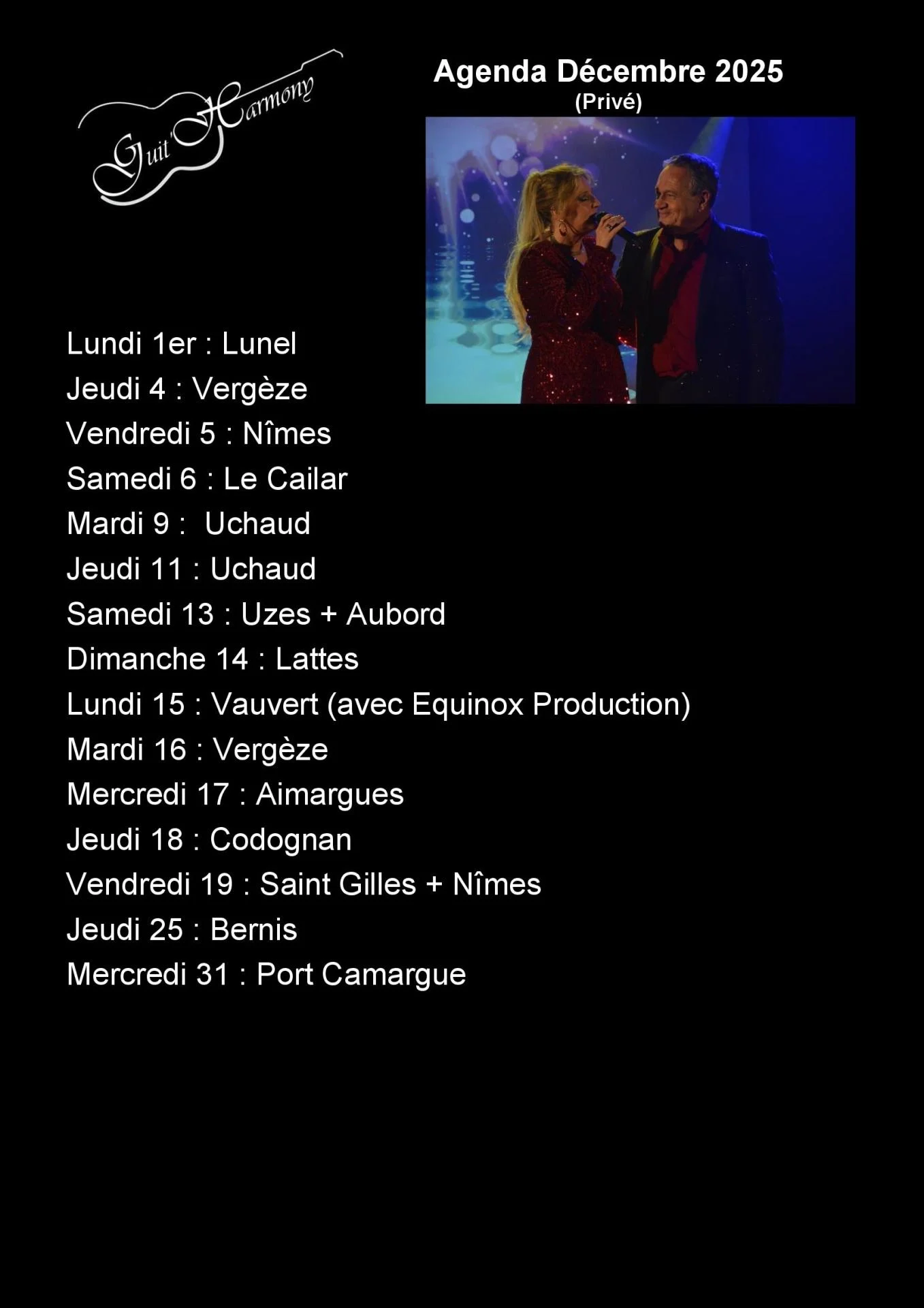Agenda decembre 2025